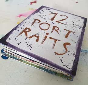 Mixed Media Projekt „12 Porträts“ (Teil 2) – die Gesichter sind vollendet!