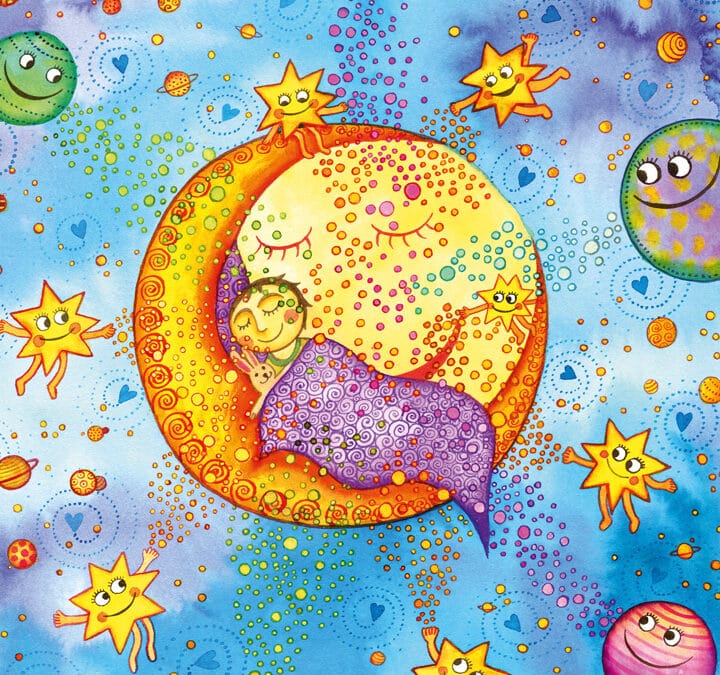 Neu im Kunst-Shop: Heil-Bild „Mondkind“