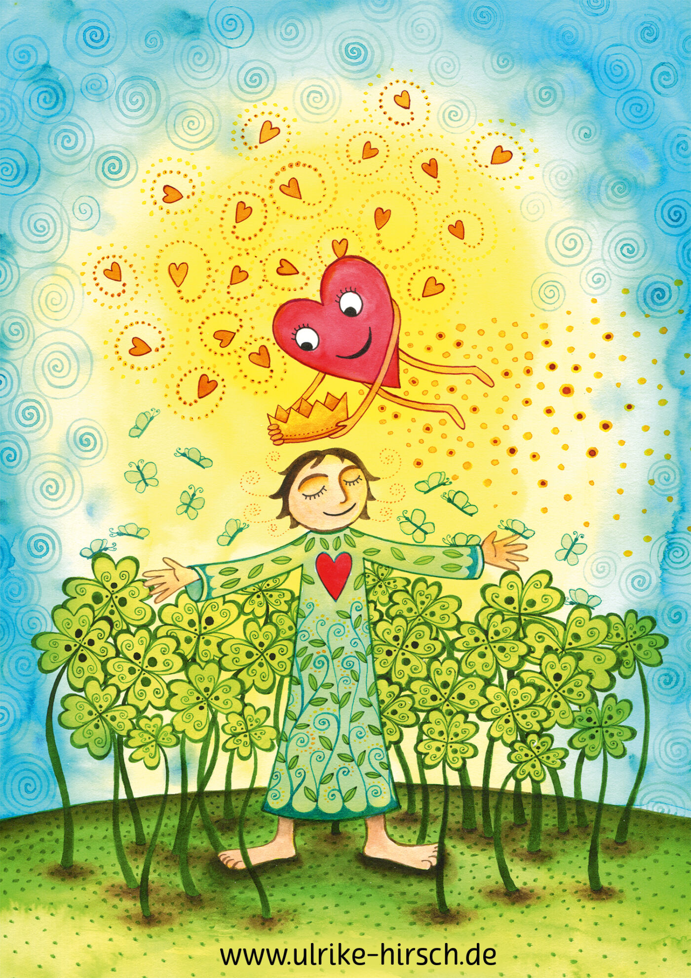 Illustration „Selbstverwirklichung“ – ein Bild über Selbstermächtigung, Scham lösen und innere Größe leben